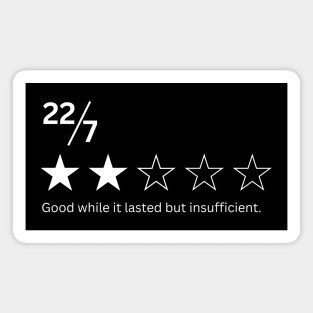 Review of 22/7 - Pi Approximation. Two stars. Insufficient Magnet